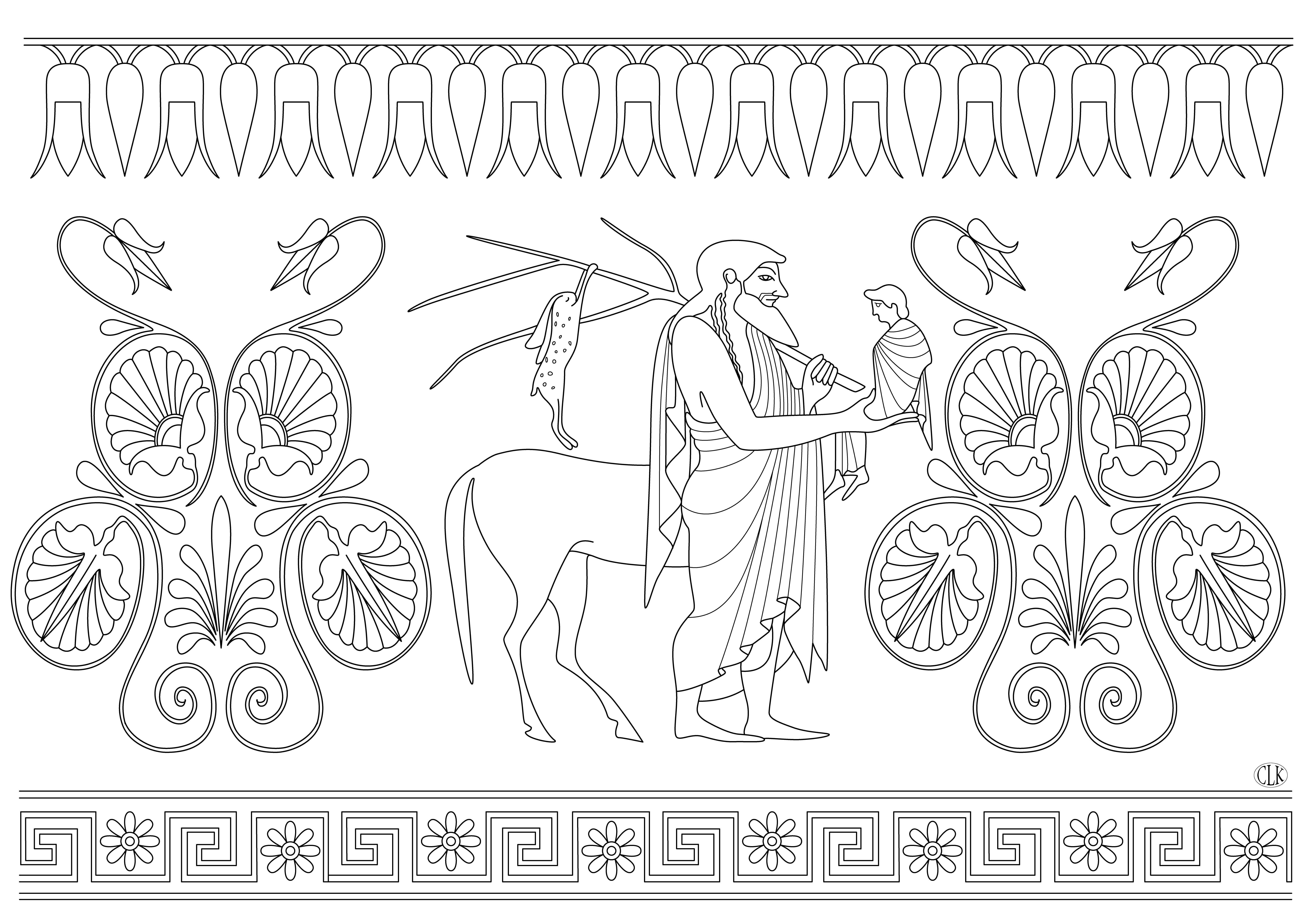 Chiron â we are what makes us human â free coloring sheets