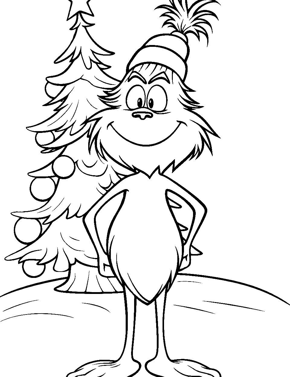 Grinch coloring pages free printable sheets