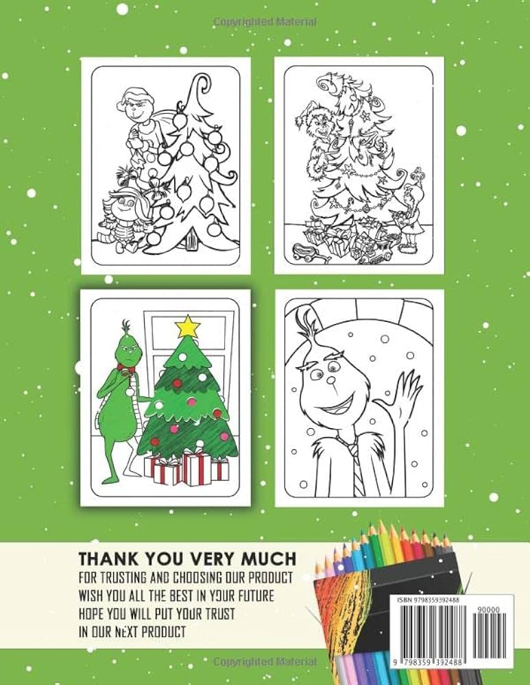 Gránch coloring book perfect christmas gift for kids age