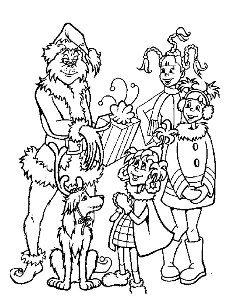 Grinch coloring pages