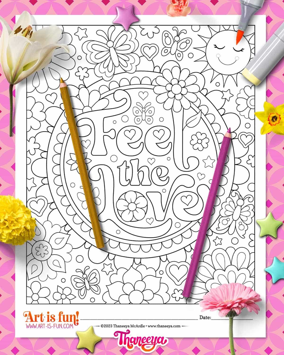 Super groovy coloring pages by thaneeya mcardle