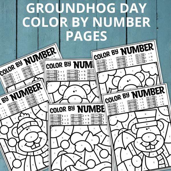 Groundhog day coloring pages free printable