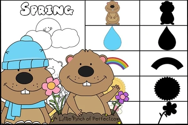 Groundhog day free printables coloring pages