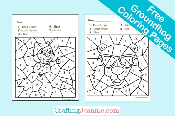 Groundhog coloring pages free printable