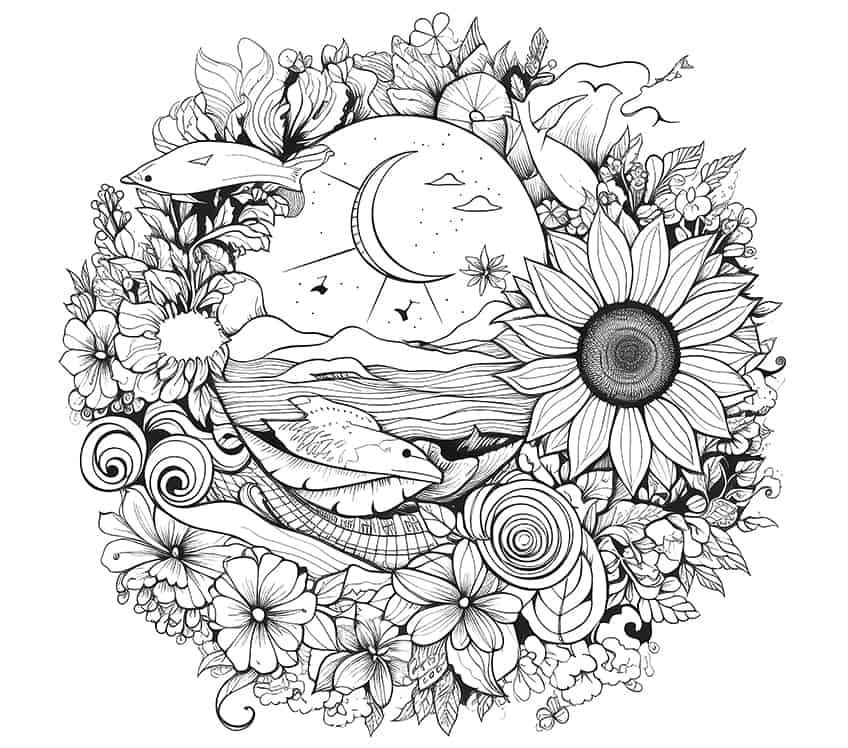 Summer coloring pages