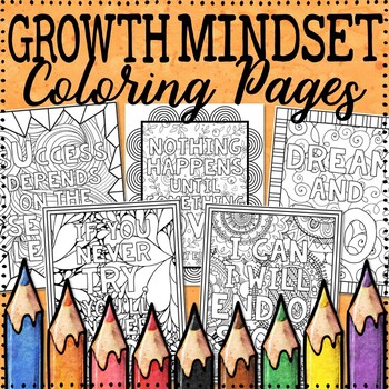 Growth mindset coloring pages growth mindset posters by fords board