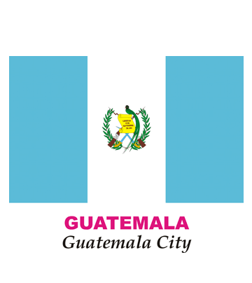 Guatemala flag coloring pages for kids to color and print