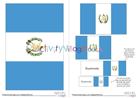 Guatemala flag printable