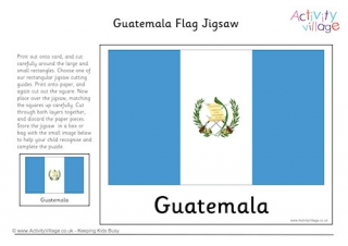 Guatemala flag louring page