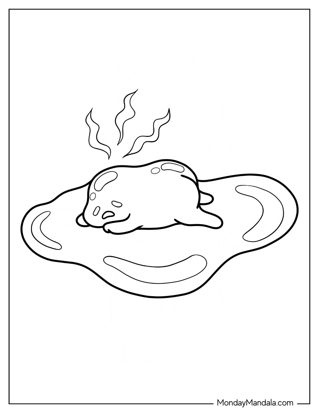 Gudetama coloring pages free pdf printables