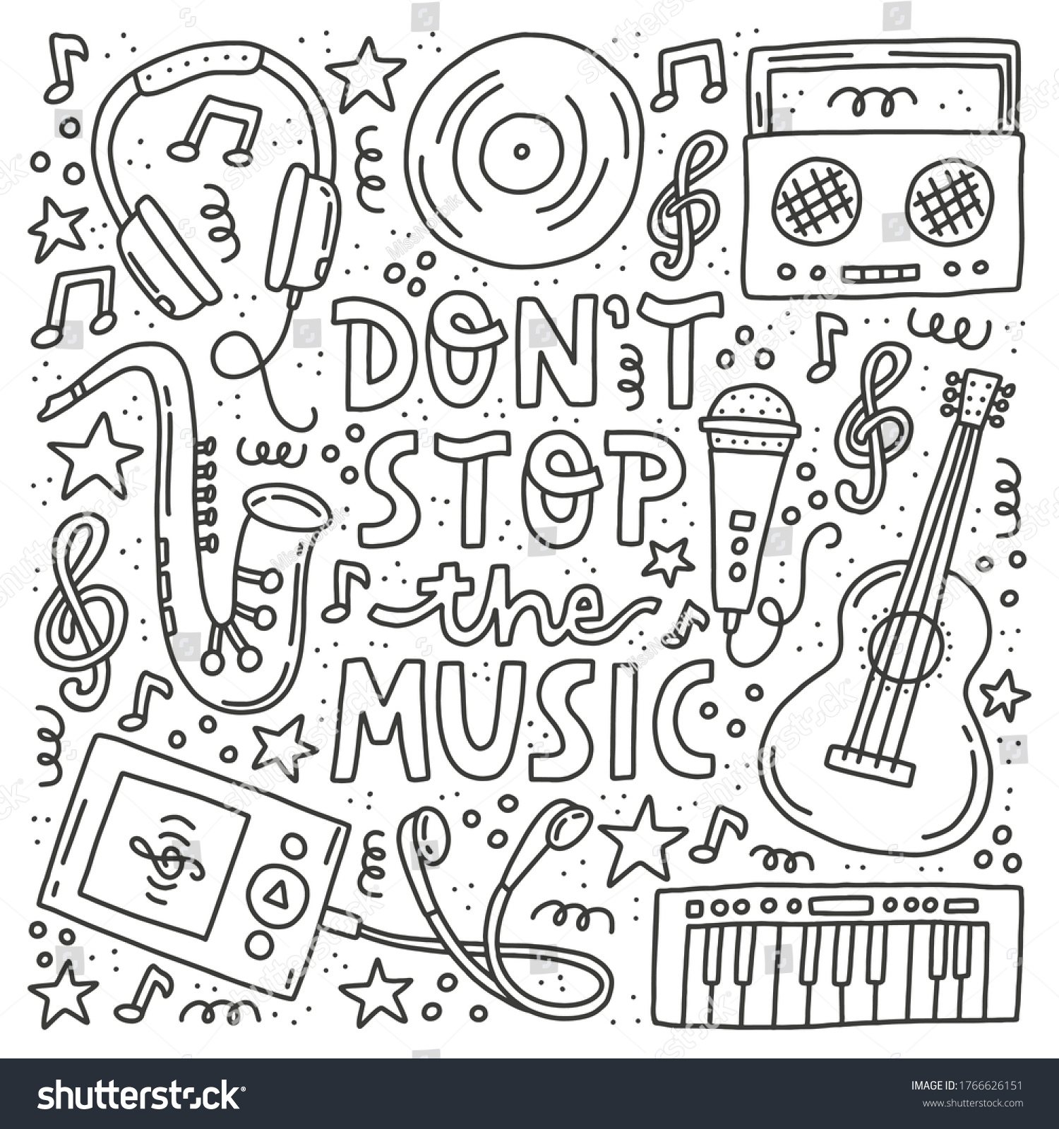 Music colouring page images stock photos d objects vectors