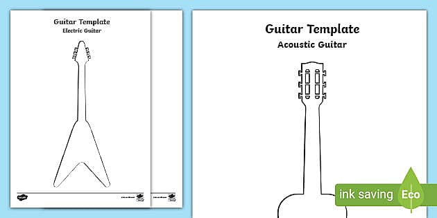 Guitar template teacher made