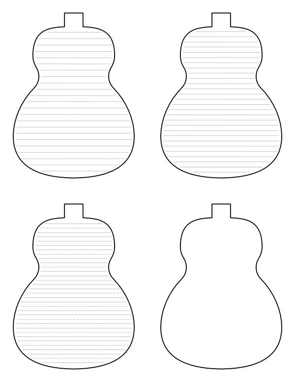 Free printable acoustic guitar