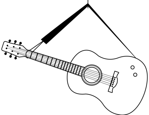 Guitar printable template free printable papercraft templates