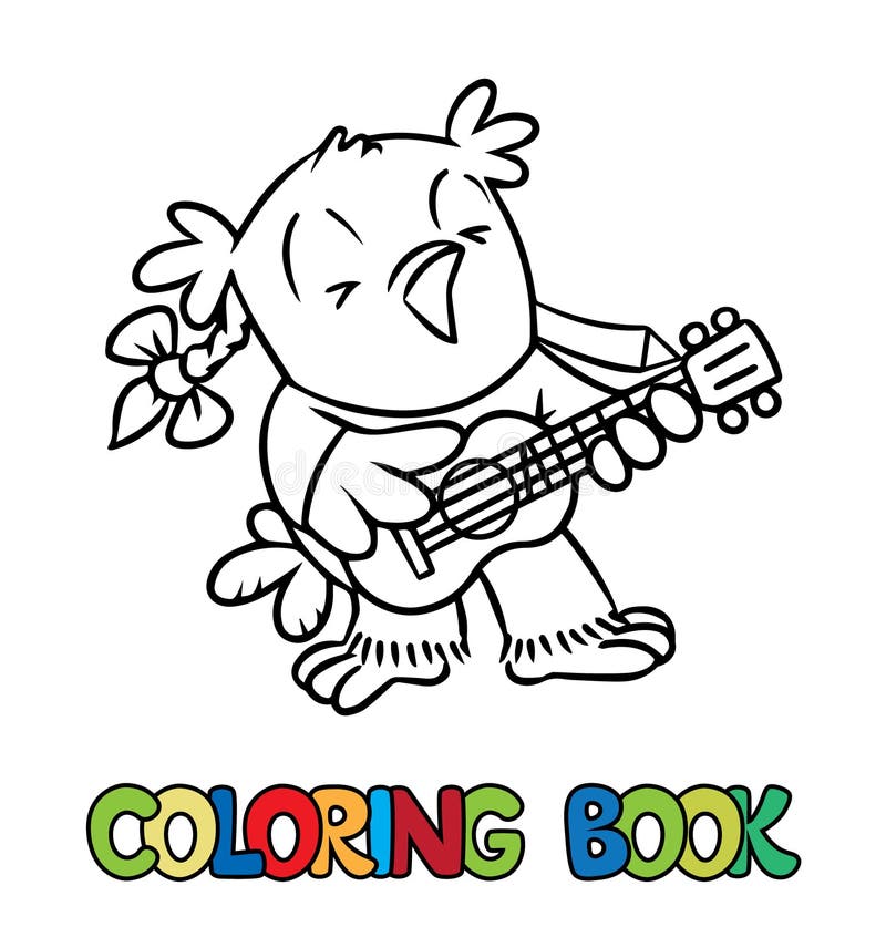 Ukulele coloring stock illustrations â ukulele coloring stock illustrations vectors clipart