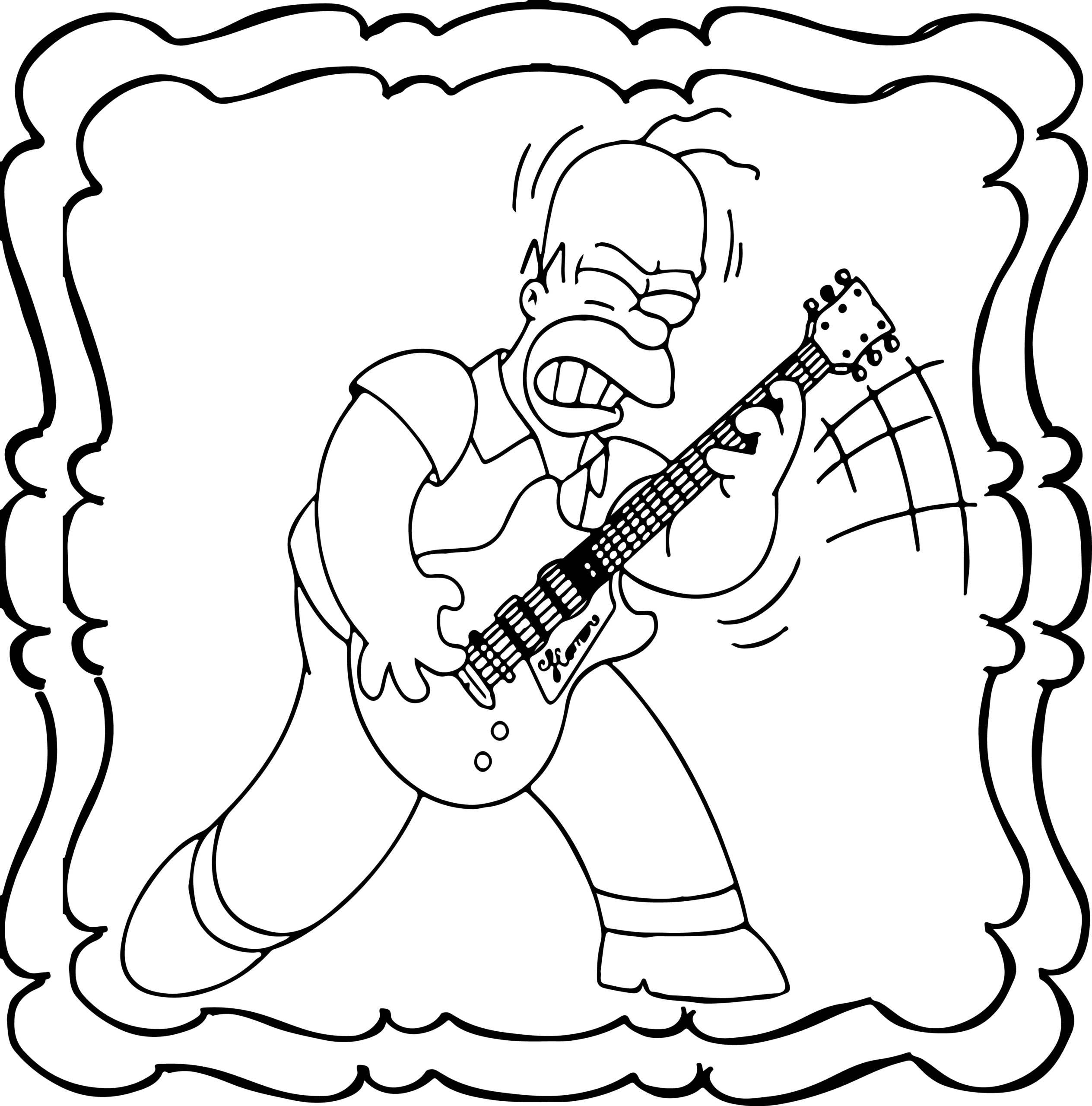 Guitar coloring book easy and fun guitars coloring book for kids made by teachers