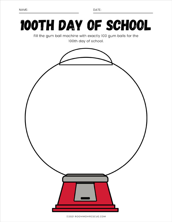 Th day of school gumball machine â room mom rescue