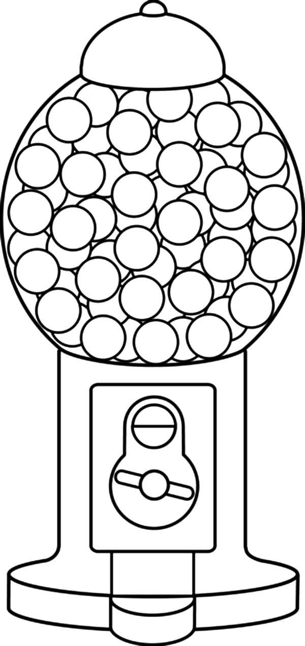 Download or print this amazing coloring page gumball machine coloring pages