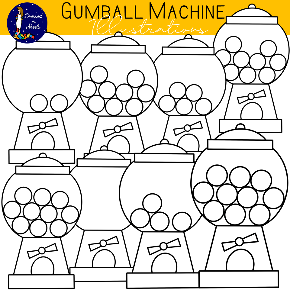 Gumball machine clip art made by teachers