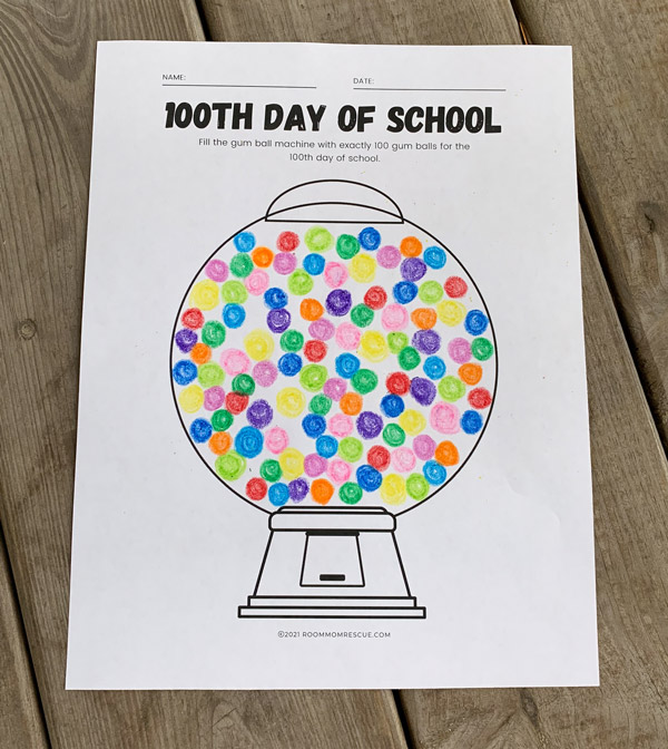 Th day of school gumball machine â room mom rescue