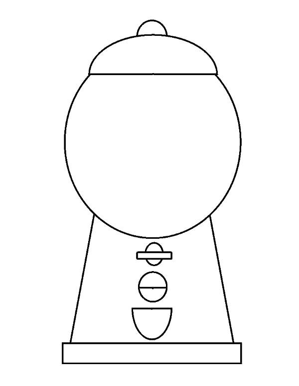 Gumball machine template sketch coloring page bubble gum machine craft bubble gum machine gumball machine