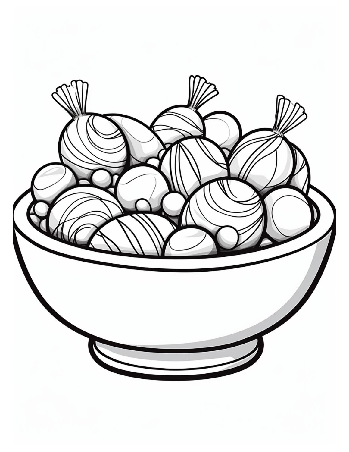 Free printable candy coloring pages with pdf book download skip to my lou