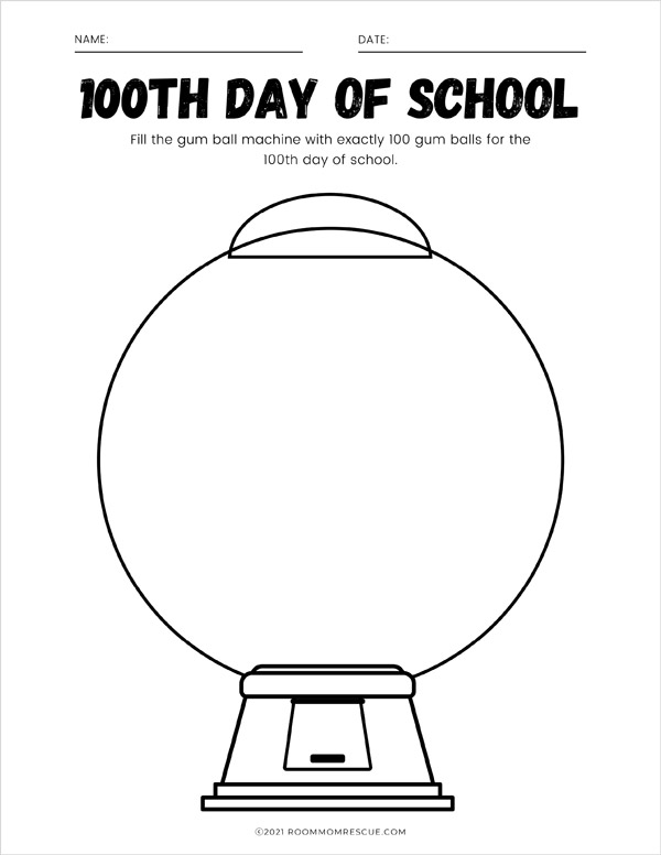 Th day of school gumball machine â room mom rescue