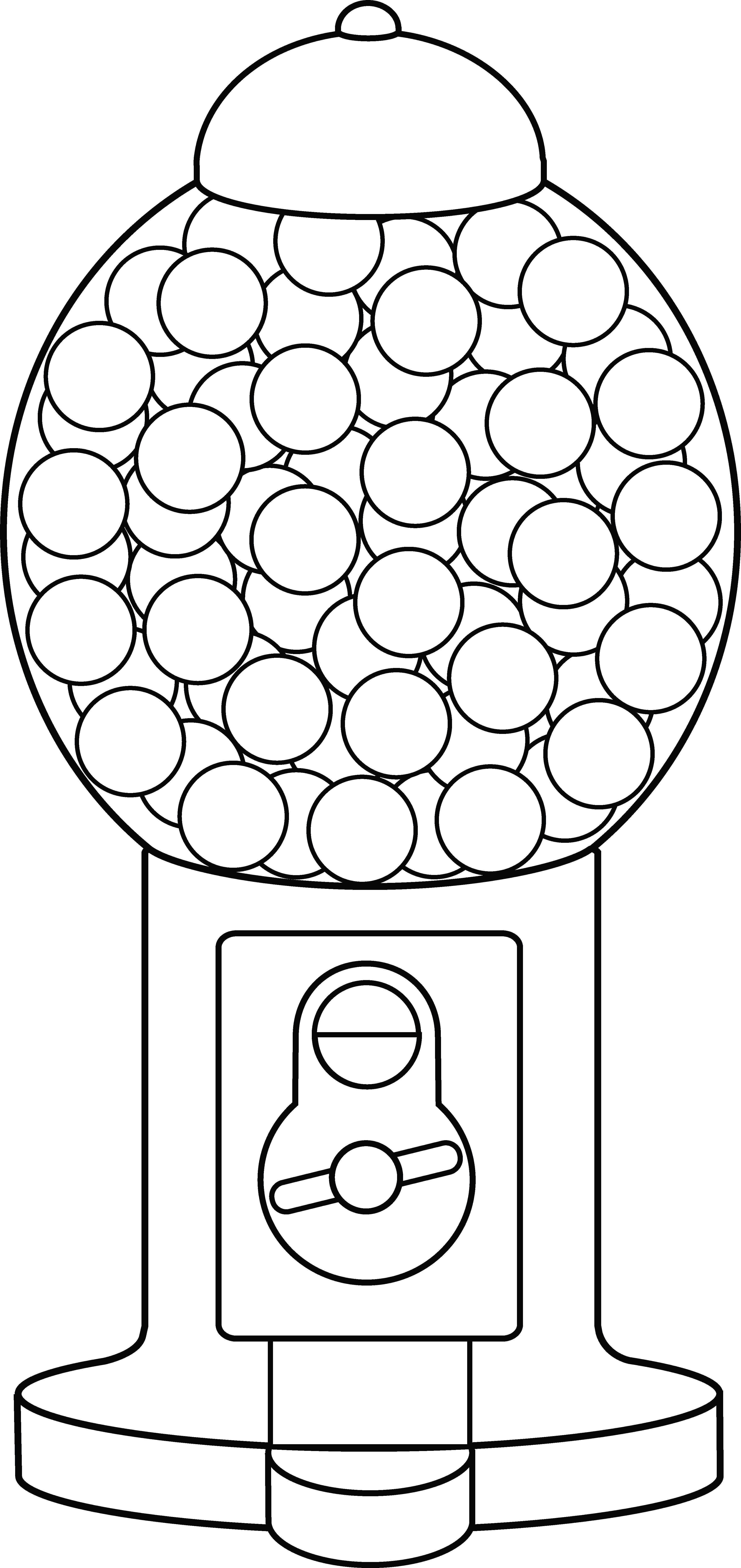 Printable day gumball machine template