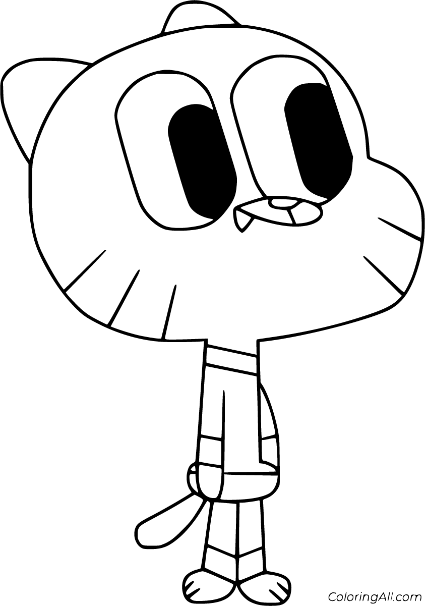 The amazing world of gumball coloring pages