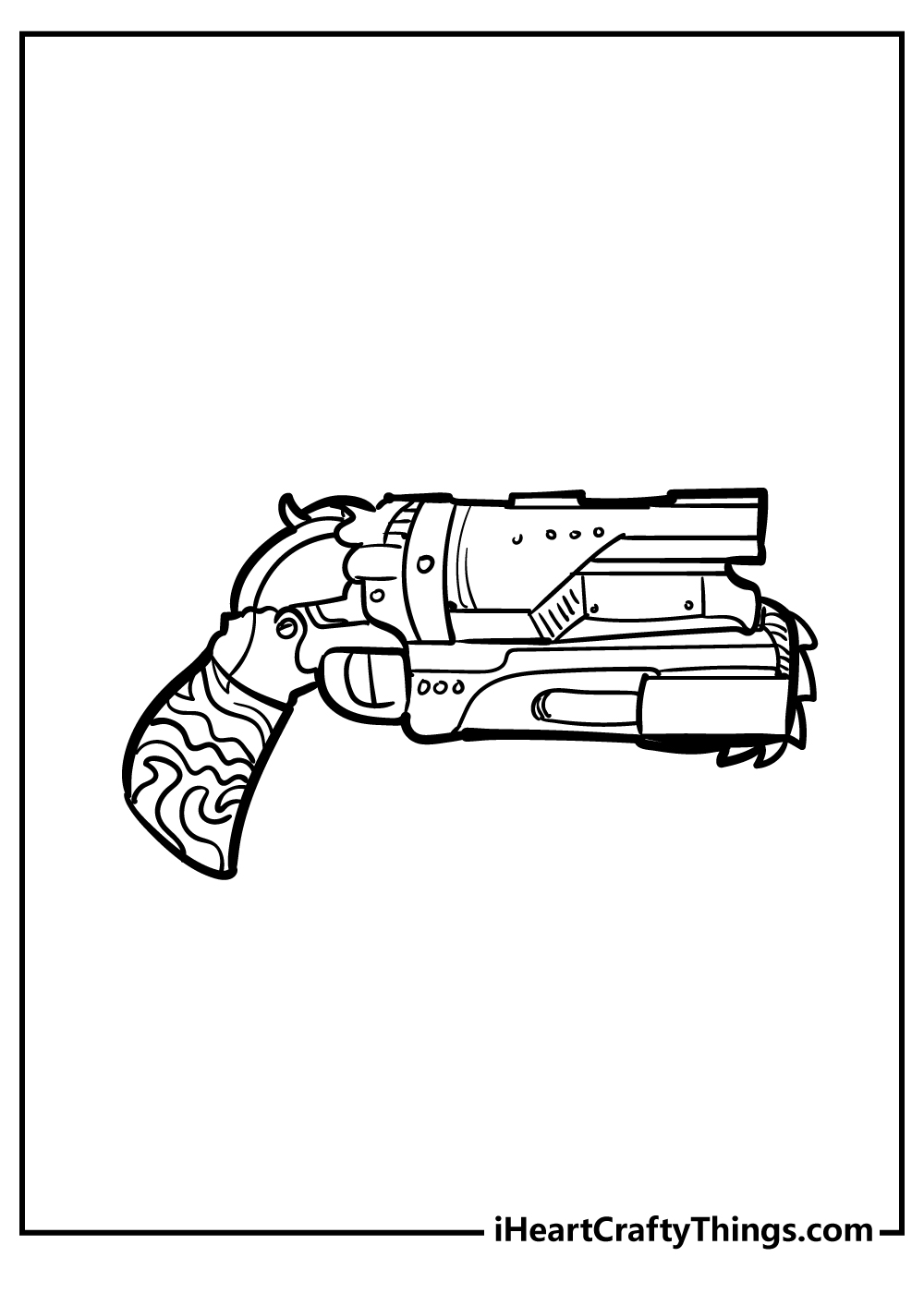 Nerf gun coloring pages free printables