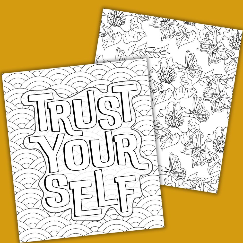 Mindfulness large print colour and frame colouring book for adults