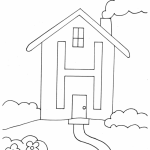 Letter h coloring pages printable for free download