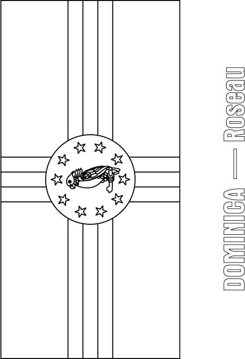 Dominica flag coloring page download free dominica flag coloring page for kids best coloring pages