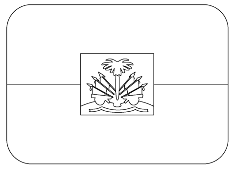 Flag of haiti emoji coloring page free printable coloring pages