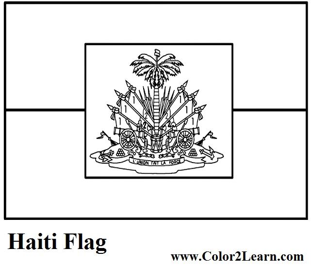 Haiti flag to color flag coloring pages haiti flag haitian flag