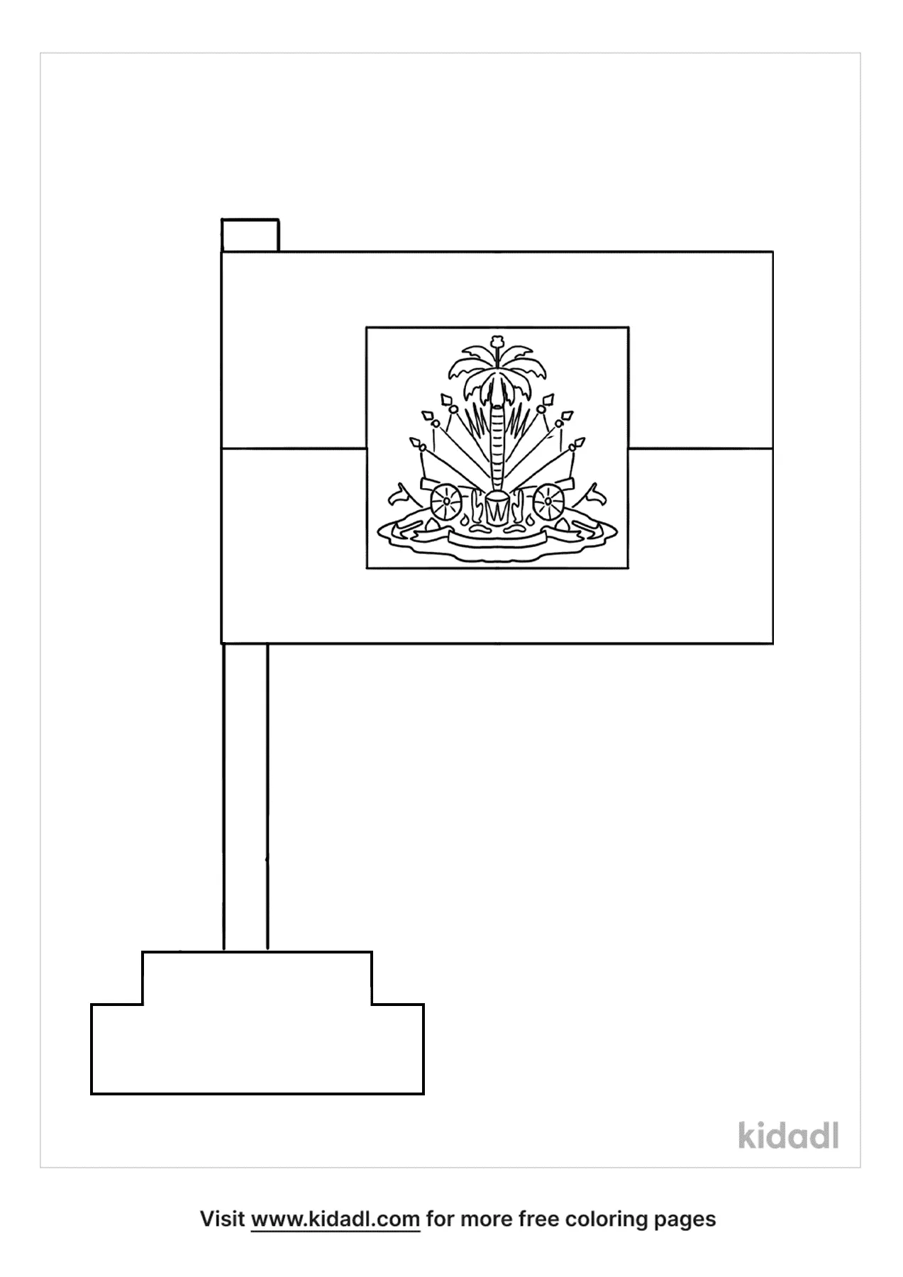 Free haitian flag coloring page coloring page printables