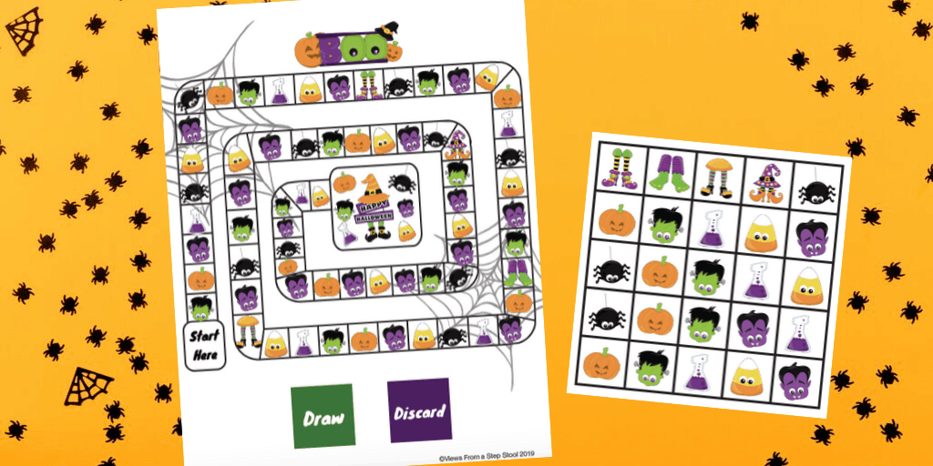 Free printable halloween board game