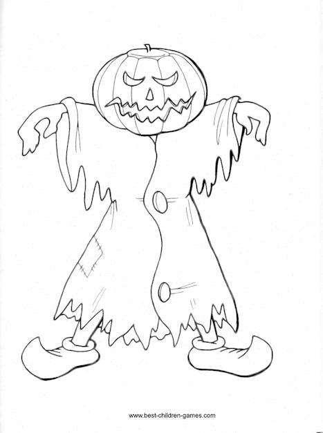 Free printable halloween coloring pages for you