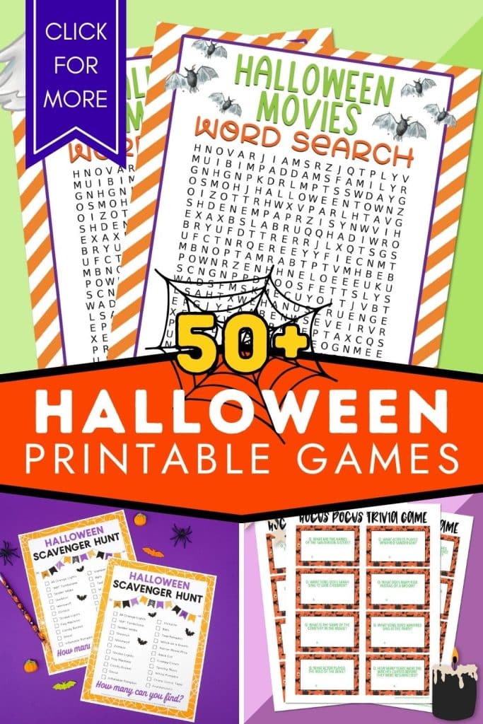 Free printable halloween games