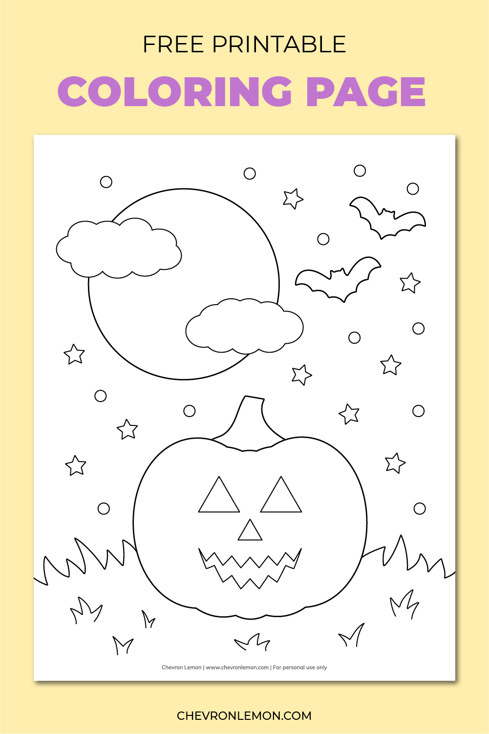 Printable halloween coloring page