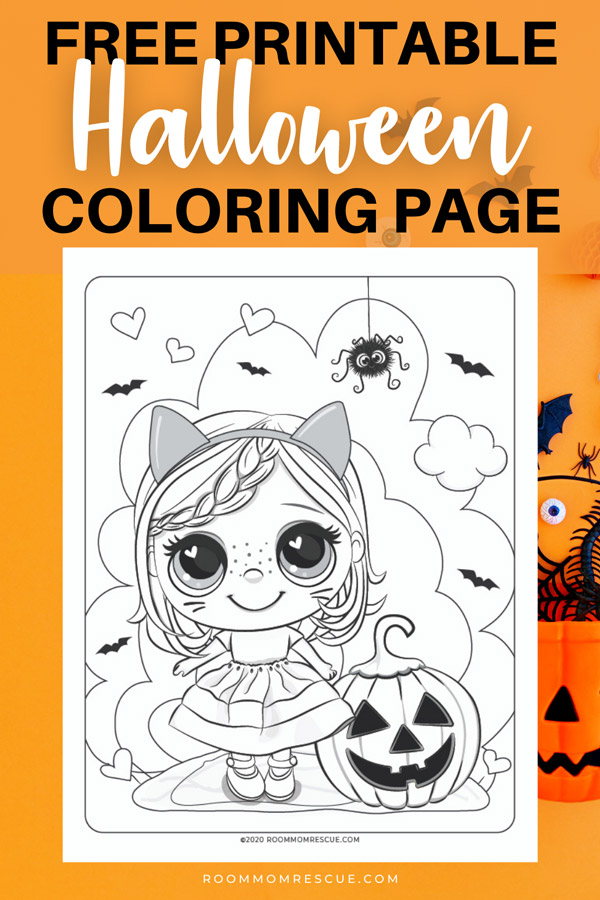 Cute halloween coloring page for kids â room mom rescue