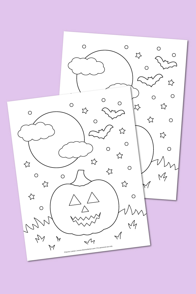 Printable halloween coloring page