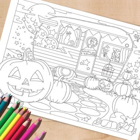 Best halloween coloring pages