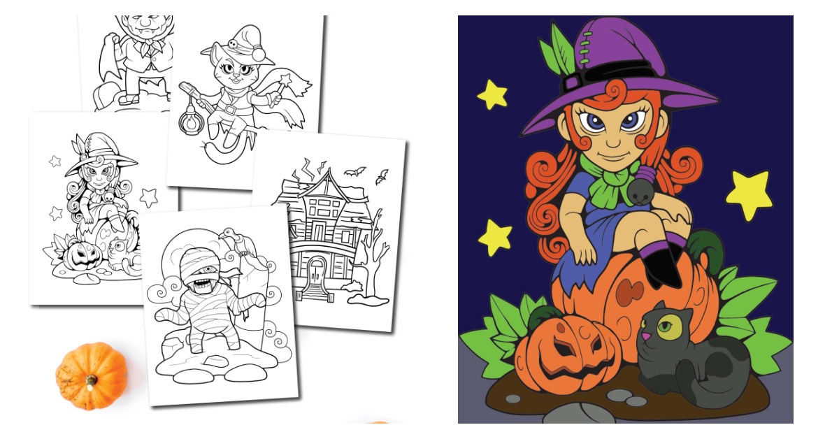 Free printable halloween coloring pages