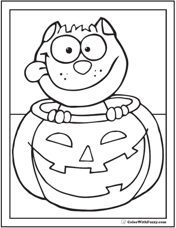 Halloween printable coloring pages jack olanterns spiders bats