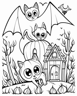 Halloween cat pages