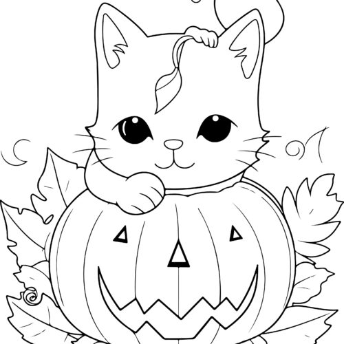 Halloween coloring book beautiful cat coloring pages cute cats ghosts pumpkins made by teachers