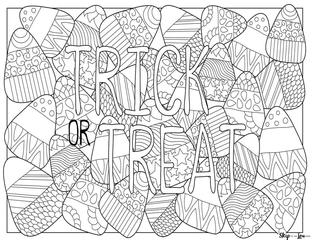 Cute halloween coloring pages to print and color skip to my lou