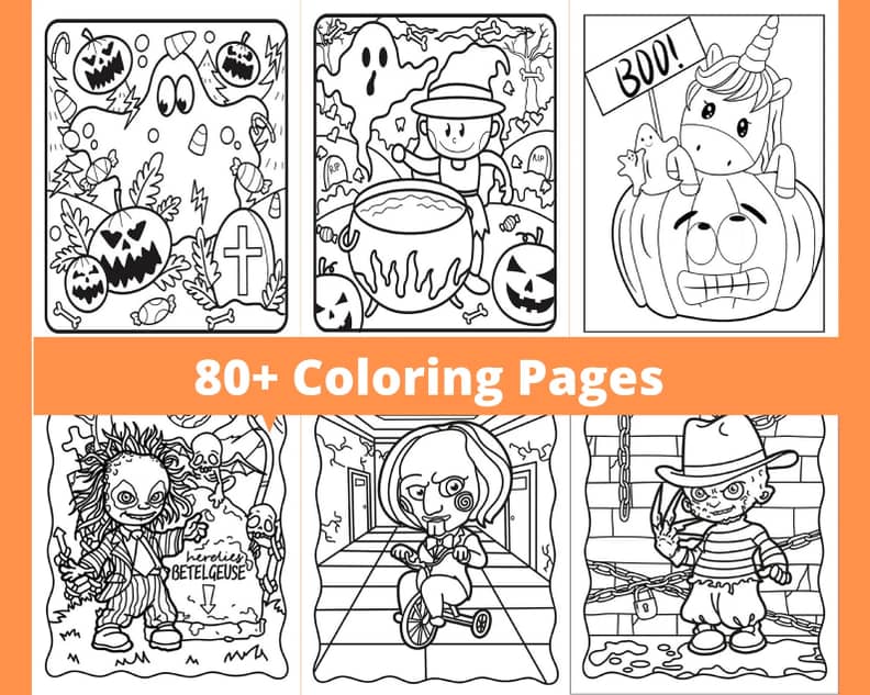 Printable halloween coloring pages for adults smart living