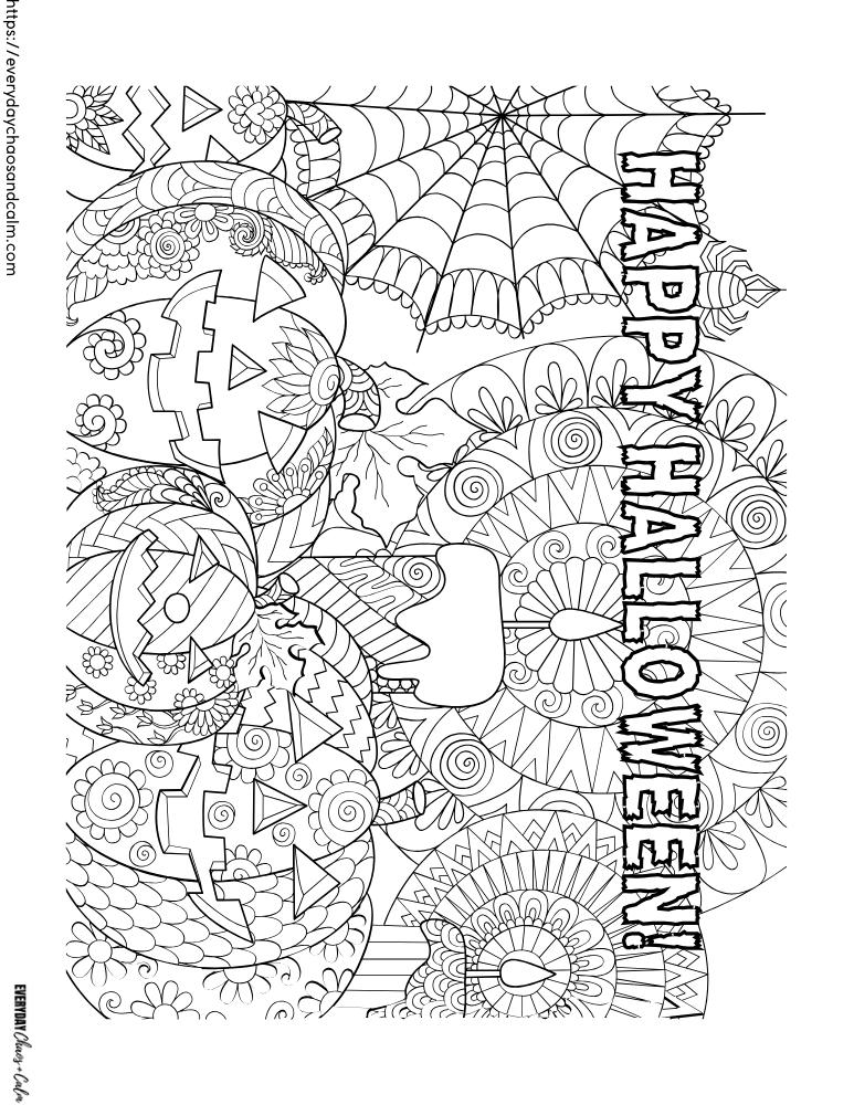 Free halloween coloring pages for kids